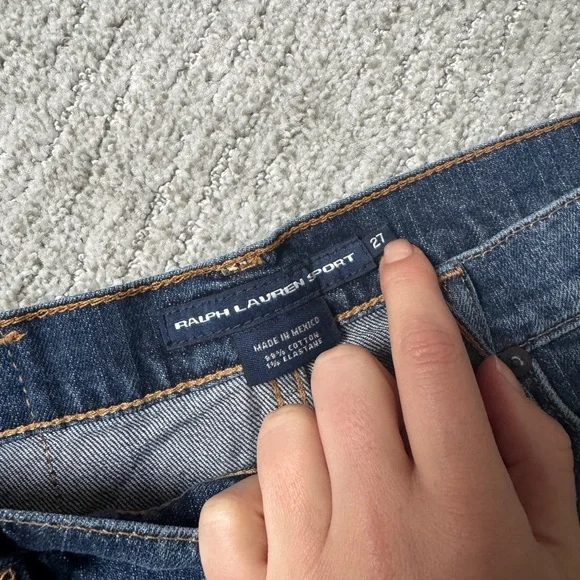 Ralph Lauren Dark Blue Jean Shorts - Picture 3 of 3